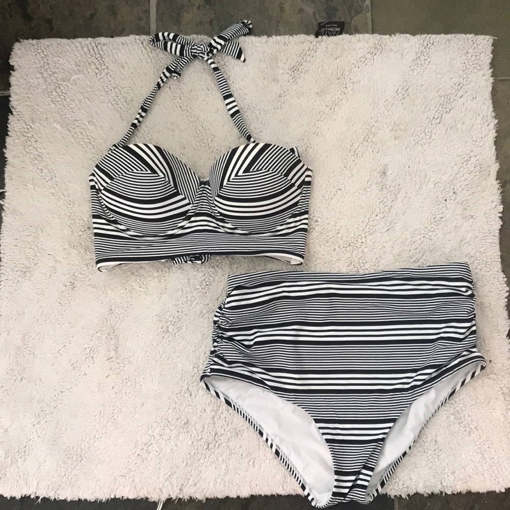 Striped Sunn Lab swimsuit top